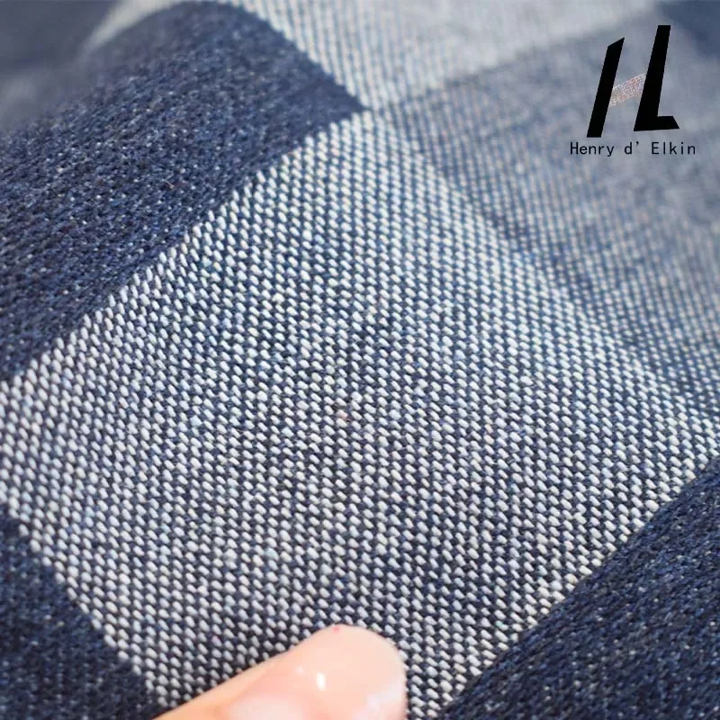 Модная винтажная джинсовая ткань в стиле пэчворк, жаккардовая джинсовая ткань для шитья брюк, юбки, куртки, чемодан, материал «сделай сам», оптовая продажа