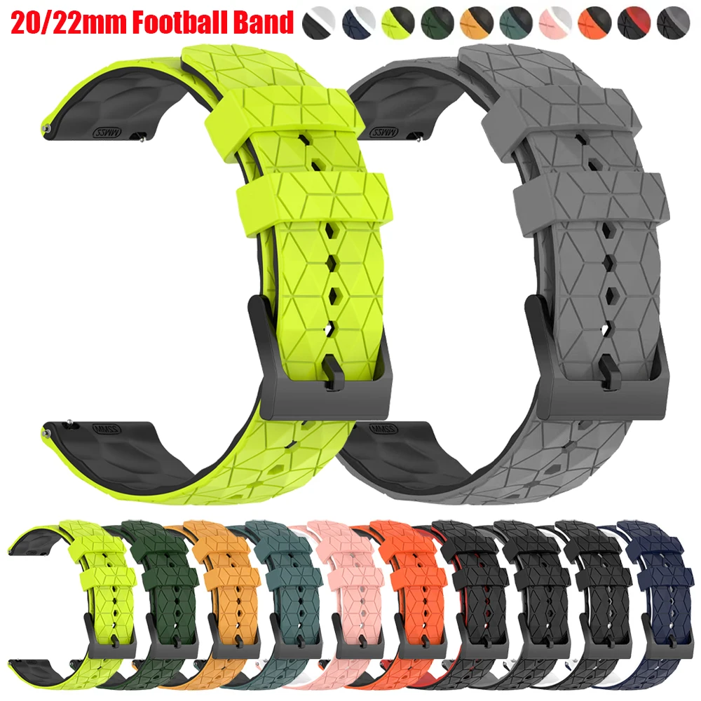 الرياضة سيليكون 20 مللي متر 22 مللي متر حزام ساعة اليد لساعة سامسونج جالاكسي 7 FE الفرقة Watch6/5/4 44/40 مللي متر 6 الكلاسيكية S3 لهواوي GT5 أساور