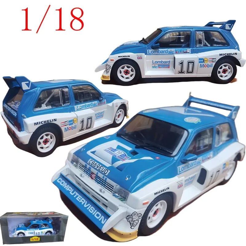 

Литой под давлением IXO масштаб 1/18 ‌ Раллийный автомобиль MG Metro 6R4 Group B (модель под давлением, неоткрывающиеся двери), модель автомобиля из сплава, игрушки для мальчиков, подарок