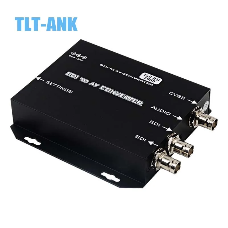 Broadcast-Grade HD/3G-SDI to AV/BNC/CVBS Converter with High-Definition Variable Frequency