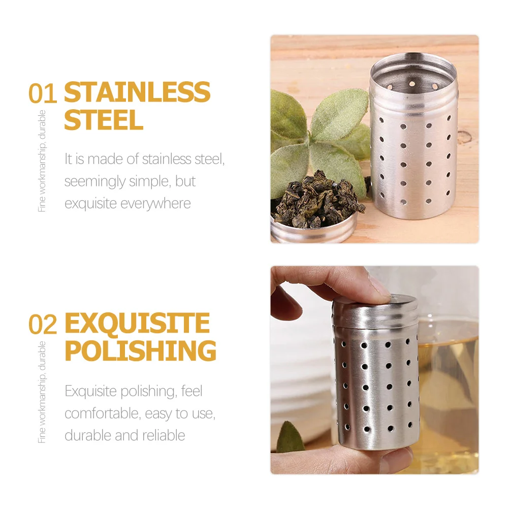 

Premium Stainless Steel Tea Infuser Strainer Fine Workmanship Smooth Polished Delicate Strong for Various Teas Spices Juice