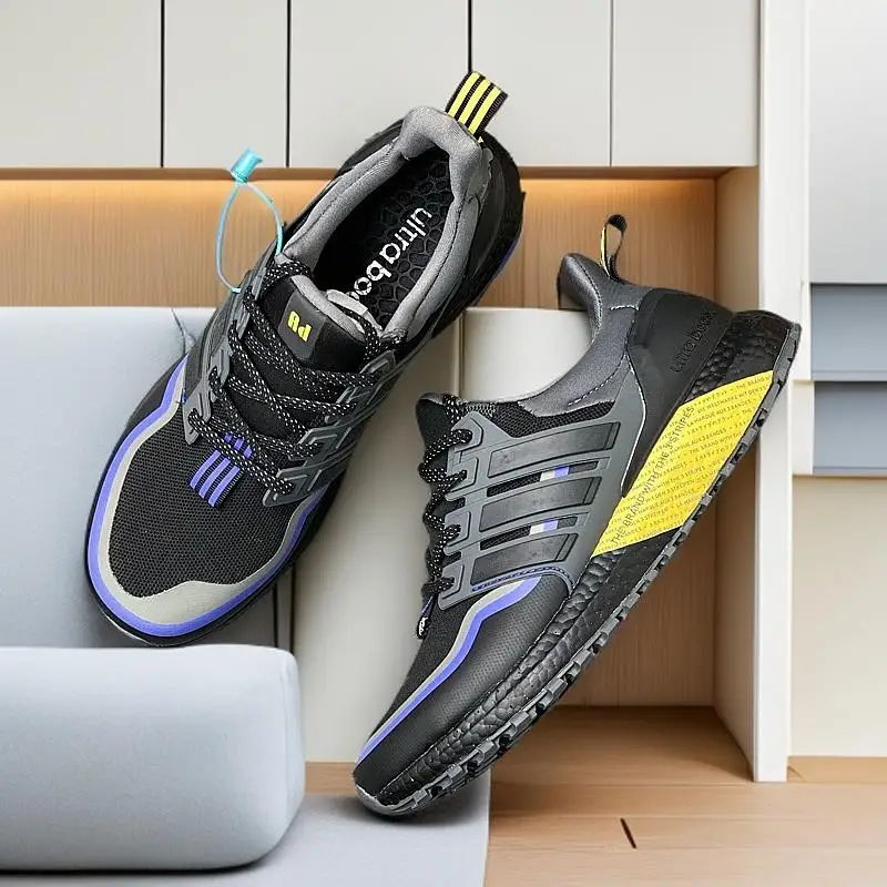 

RASMEUP New Men Soft Wear-resistant Breathable Sports Shoes Men Workout Sneakers Running Shoes Cushioning Non-slip Hot Selling