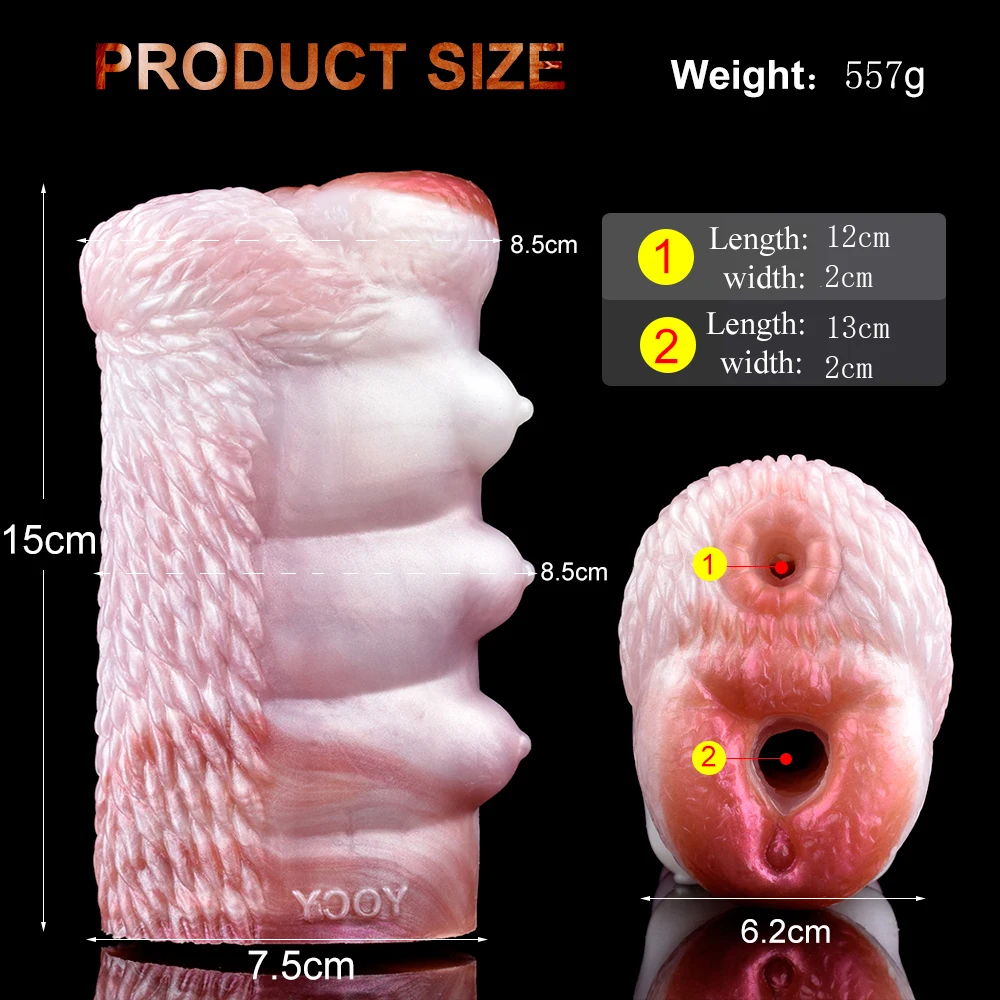 NNSX Dual/Single Channel Animal Stroker Male Masturbater Soft Silicone Realistic Anal Vagina Pocket Pussy For Men Adult Sex Toys