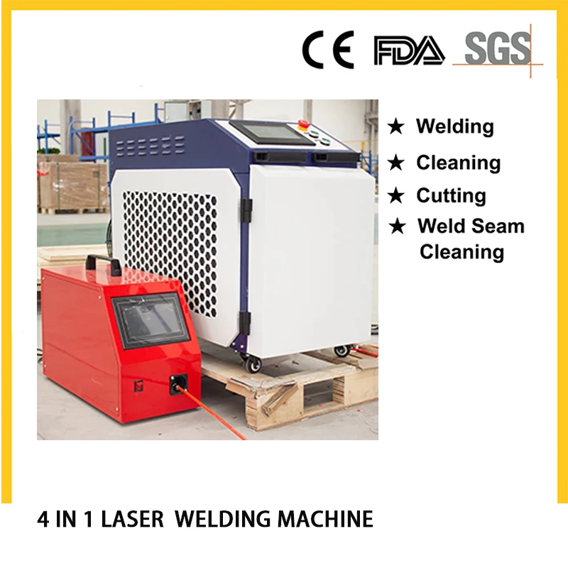 3 IN 1 Multifunction 1kw 1.5w 2kw Handheld Fiber Laser Welding Cutting Cleaning Machine Laser Welders