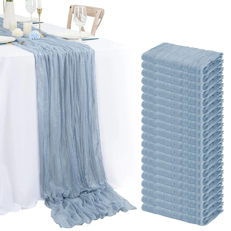 1pc Käsetuch Tisch Läufer Land Stil Gaze Käse Tuch Tischdecke Für Hochzeit Braut Dusche Baby Dusche Geburtstag Party