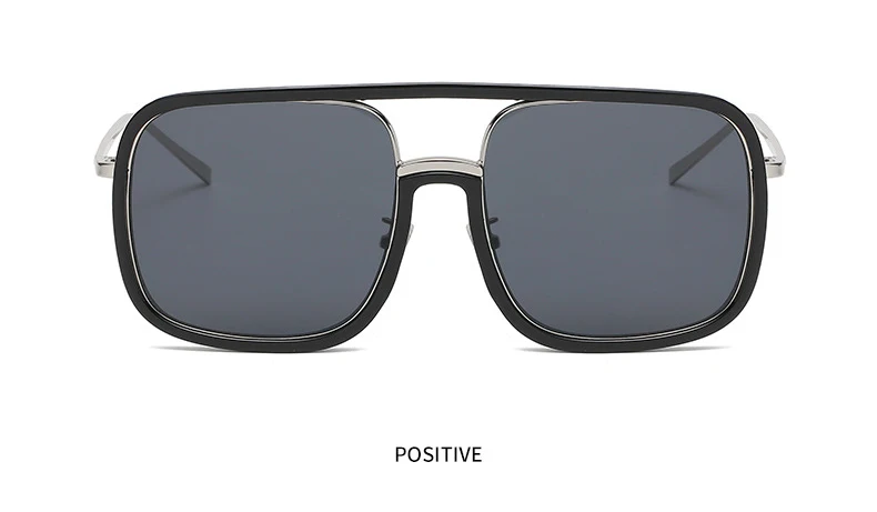 Übergroße Piloten-Sonnenbrille für Damen, Punk-Stil, große Rahmenbrille, modische Retro-Herren-Outdoor-Sonnenbrille, Box-Brille mit Leopardenmuster – Detail 5