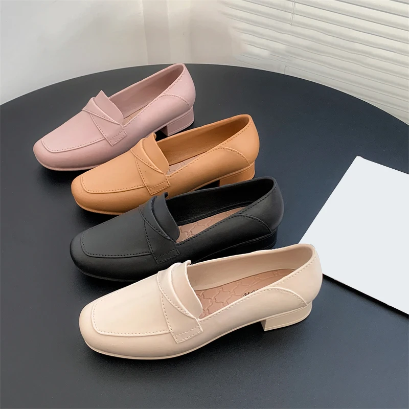 Women's New PVC Summer Single Shoes Solid Color Flat Casual Fashion Sandals Low Heels To Wear Women's Shoes