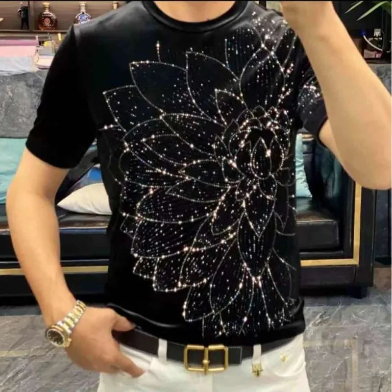 Spring Summer New Fashion Round Neck Short Sleeve Men\'s Clothing Casual All Match Youth Printed Tees Male Clothes Loose T-Shirts