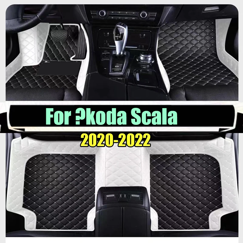 

Car Mats Floor For Škoda Scala 2020~2022 Waterproof Rugs Car Floor Mats Foot Mat Cubre Pisos Para Autos Car Accessories Interior