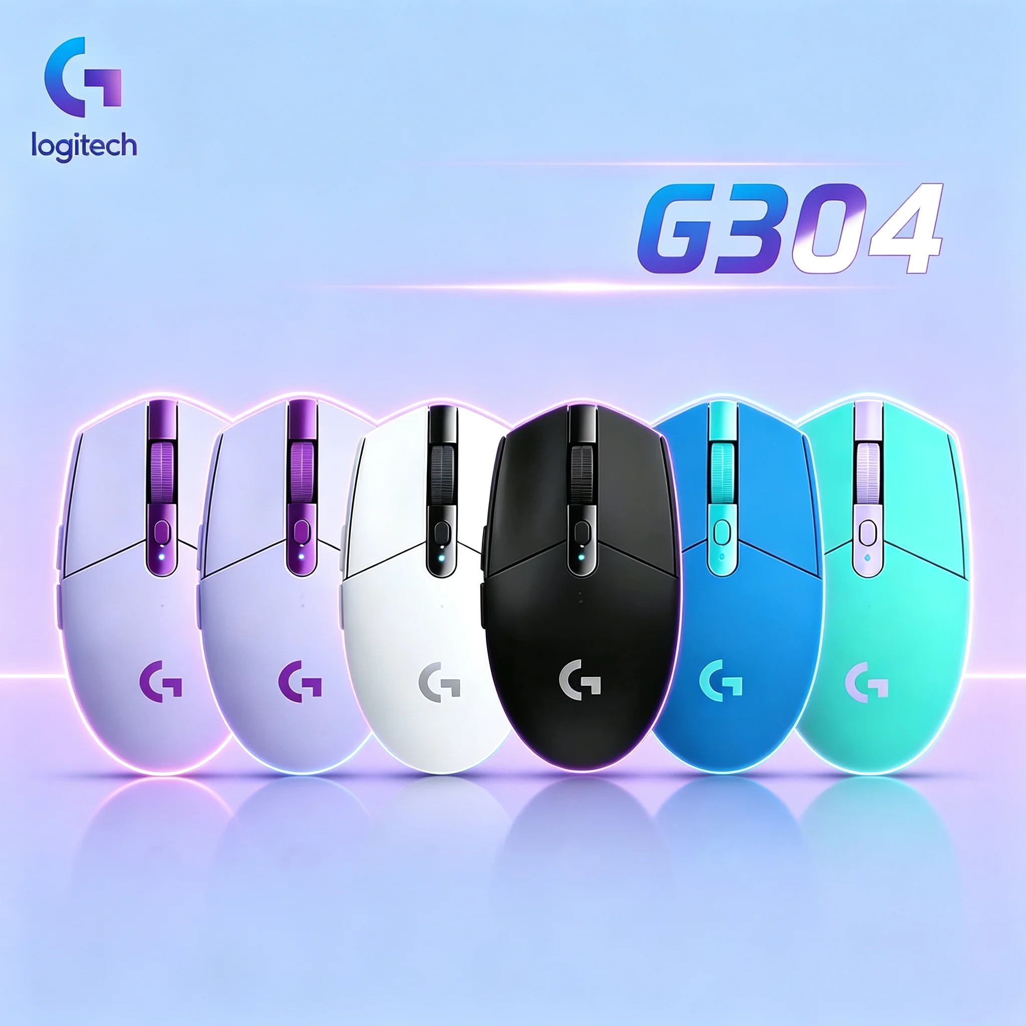 Logitech G304 Wireless Gaming Mice Compact Ergonomic Shape Lag‑Free 2.4G Wireless Connection Mouse For PC Laptop User