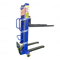 Self Loading Portable Forklift 1500kg Mini Small Hand Manual Semi Electric  Lifting Stacker