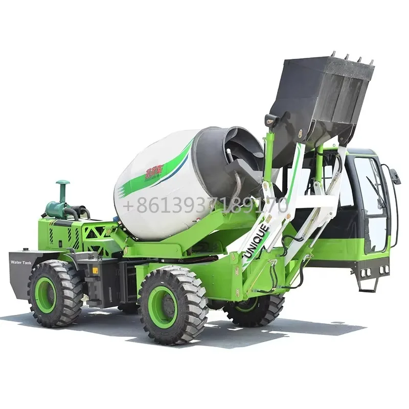 The Lowest Price Concrete Cement Mixer Self Loading Drum Mixer Truck