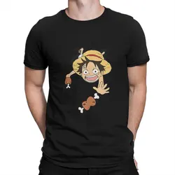 One-Pieces Anime Luffy Kid Meat Catching T Shirt Punk Men Tees Summer Clothing Polyester O-Neck TShirt