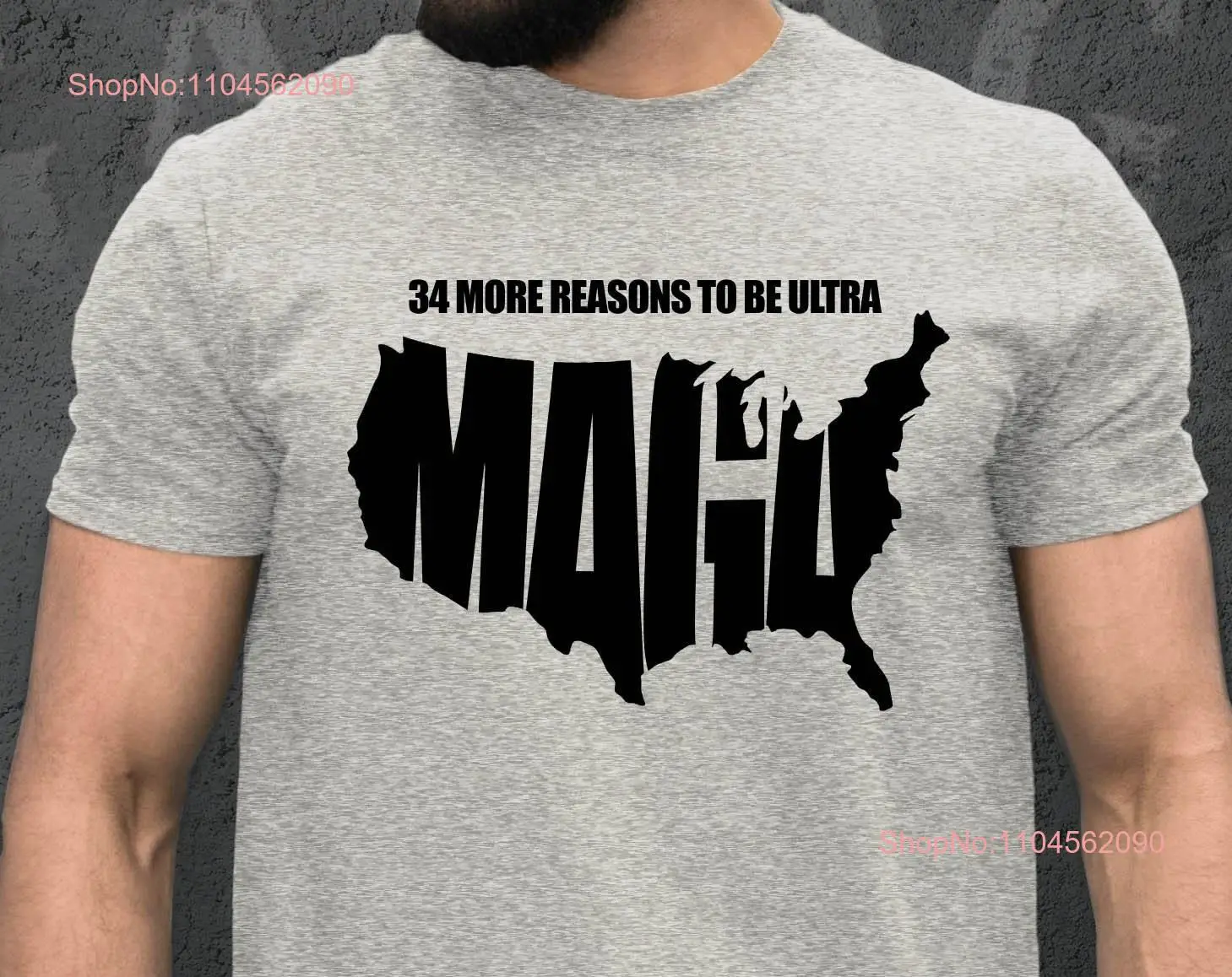 34 More Reasons To Be Ultra MAGA T Shirt Let's go Brandon F Joe Biden FU46 USA Flag long or short sleeves