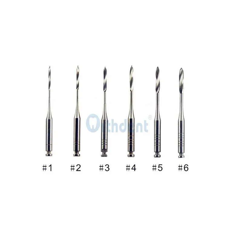 Orthdent 6 sztuk/pudło Wiertła do bram dentystycznych/Endodontyczne rozwiertaki Pesso 28/32 Mm Różne rozmiary # 1-6 dla endodontycznego kanału