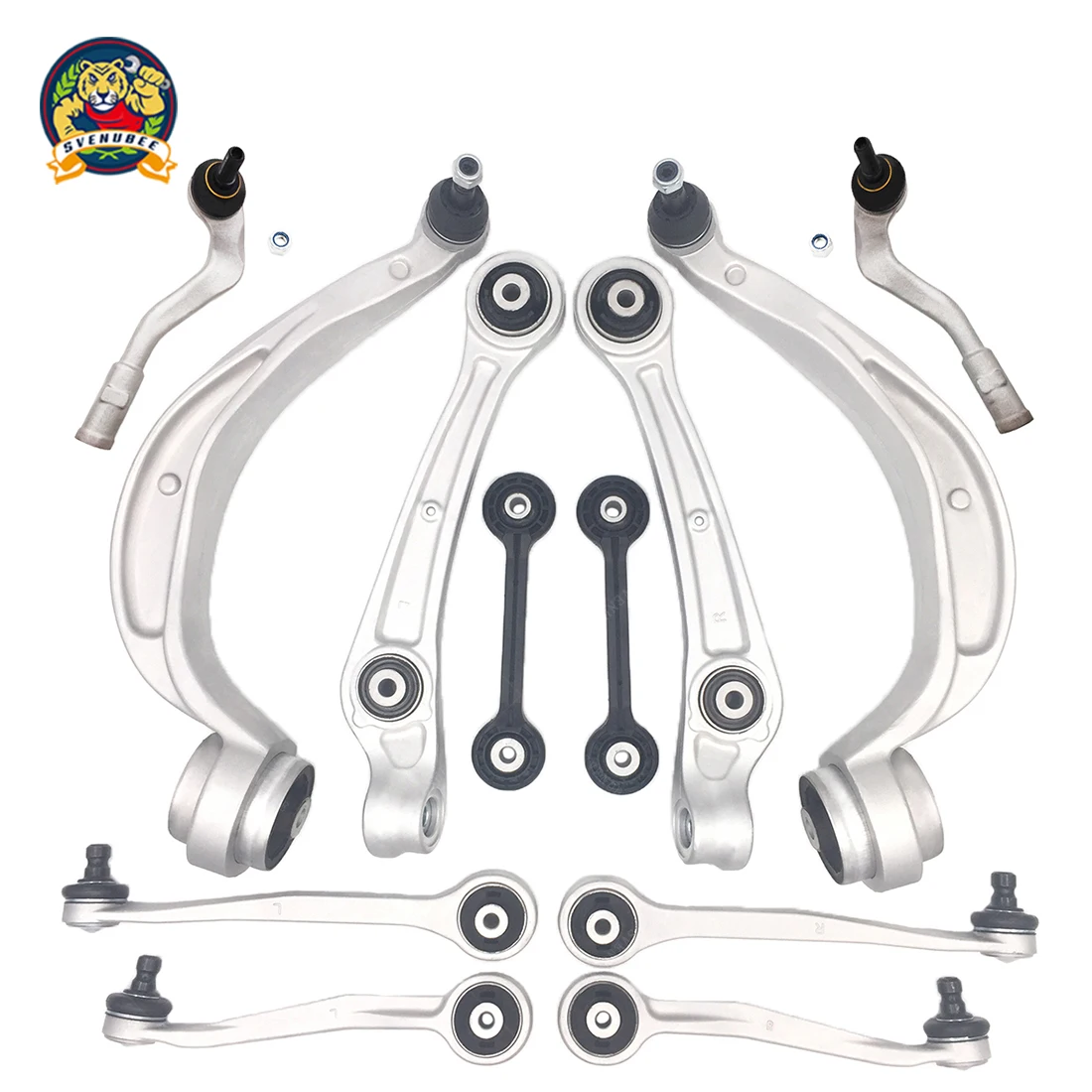 

Svenubee 12Pcs Front Upper Lower Control Arm Suspension Stabilizer Links for Audi A4 A5 S4 Q5 Quattro 2011 2012 2013 2014 2015