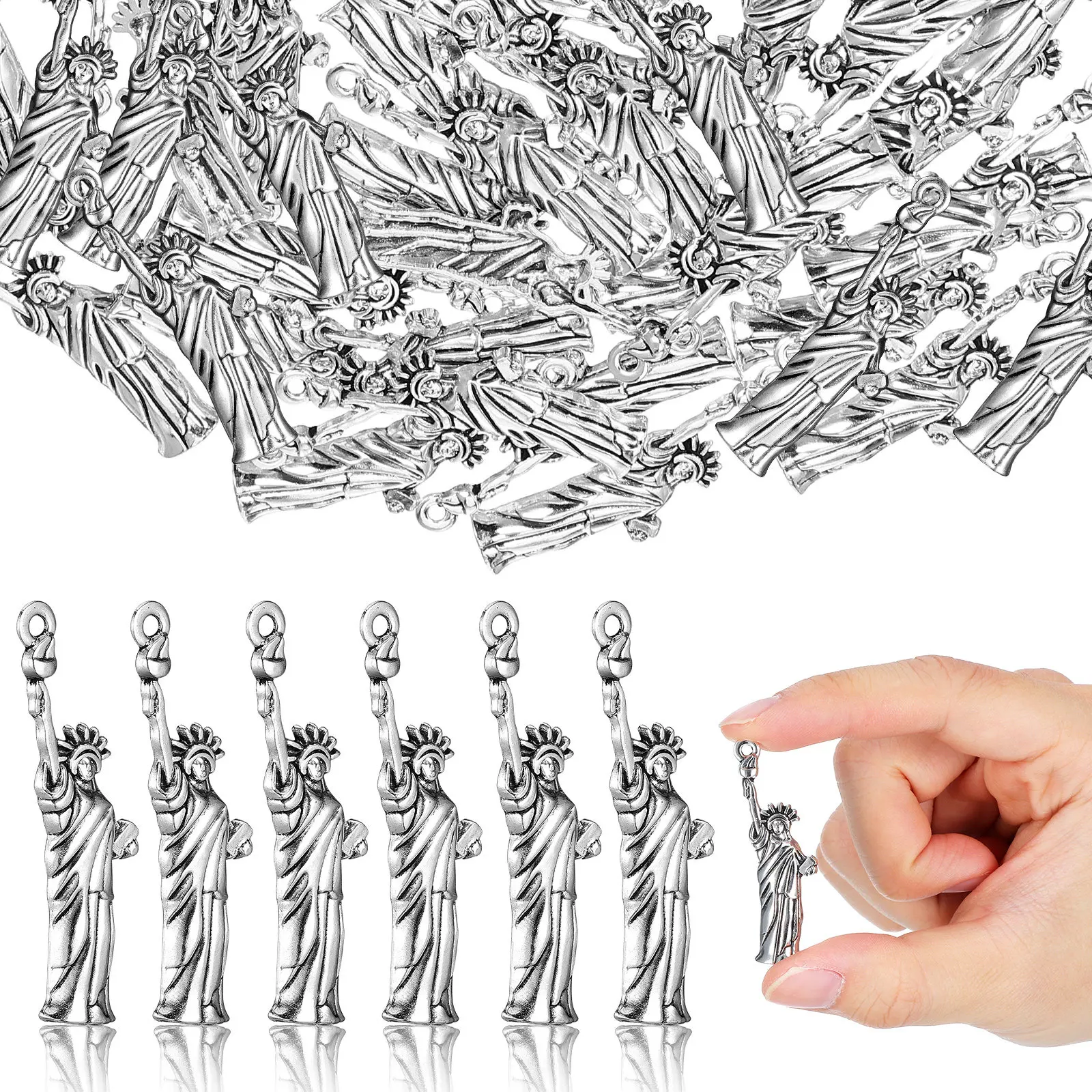 50Pcs Statue of Liberty Charms - Jewelry Making New York review and price