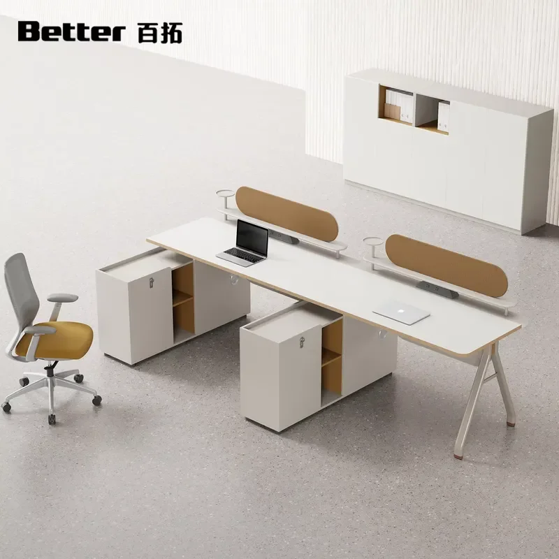 Modern Solid Wood Sideboard Cabinet Three Door Storage Unit with Open Display Shelves Simple Office Filing Furniture for Home