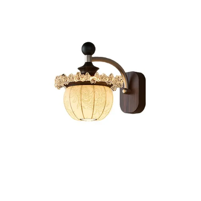 

Song Dynasty aesthetic wall lamp French antique style living room background B & B hotel bedroom bedside lamp Zhongshan lamps