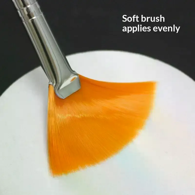 Fan-Shaped Makeup Brush Facial Mask Brush Soft Applicator Brushes Facial Beauty Tool DIY Tool