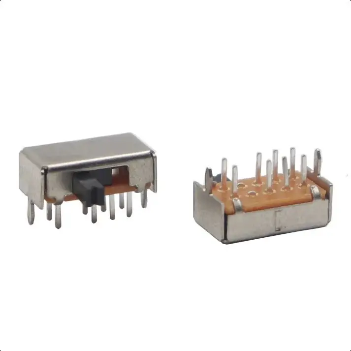 【50-10PCS】SK-23D07 2P3T 8Pin Handle High 4mm 3Position DP3T Miniature Slide Switch Side Adjustment SK23D07 VG4