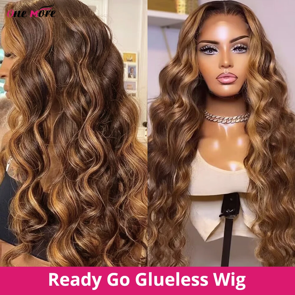 Highlight Wig Human Hair Body Wave Lace Front Wig 13x4 Honey Blonde Lace Front Human Hair Wigs Pre Plucked