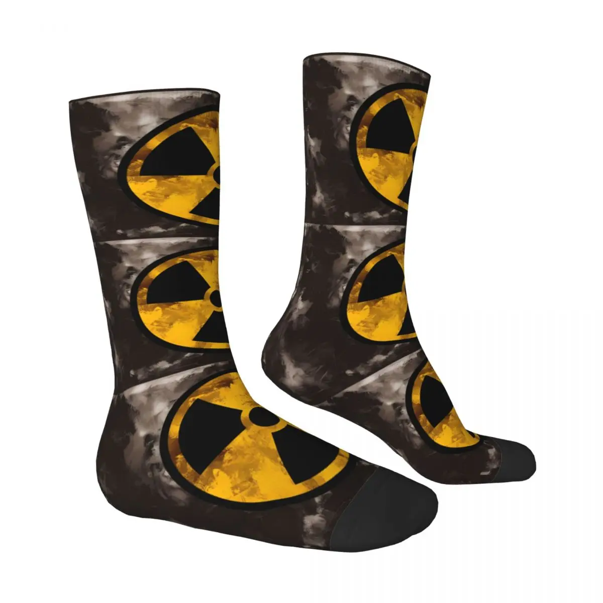 Warning Sock Printed Man Polyester