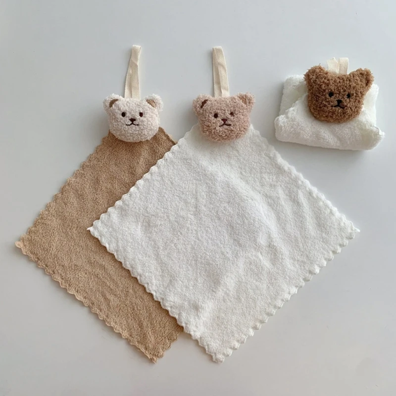 Wiping Towel Bear Handkerchief Strong Absorbents Wipes Face Towels for Kitchen Bathroom Baby Adults Soft Washcloths