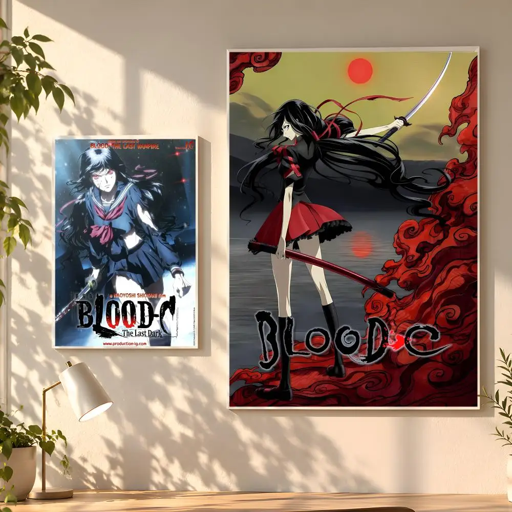 -CAnime Cool Girl B-Blood-c Poster Creative Room Art For Dorm Bedroom Study Apartment Home Gift
