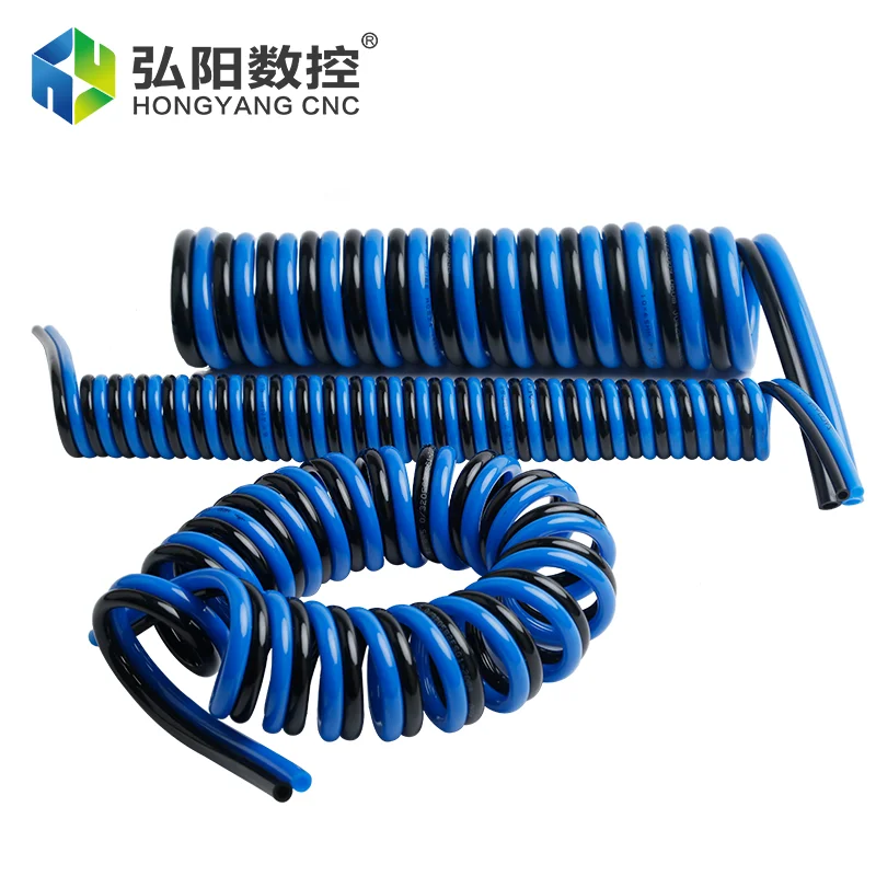 3/6/9/12m spring stretchable air hose double helix high quality polyurethane material for air machines and other tools