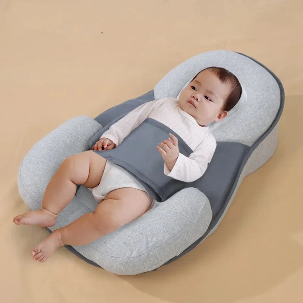 

Safety Strap Baby Wedge Pillow Odor Resistant Hygienic Baby Lounger Pillow Reducing Spit-Up Clean Acid Reflux Pillow