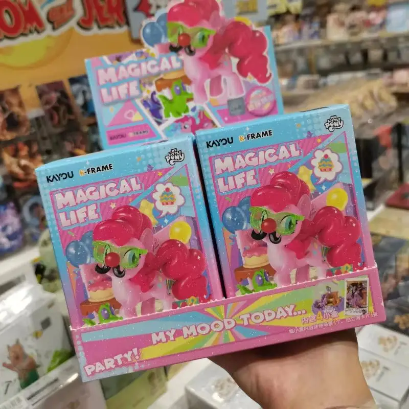 

New Hot Kayou Genuine My Little Pony Mini Scenes And Polaroid Photo Cards Anime Characters Cute Princess Toy Gift Original Box