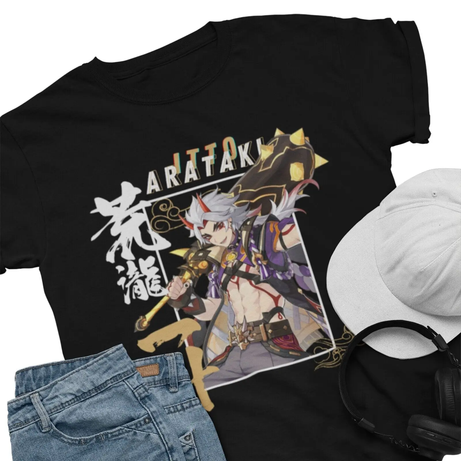 Genshin Impact Arataki Itto New T shirt Game top 2022