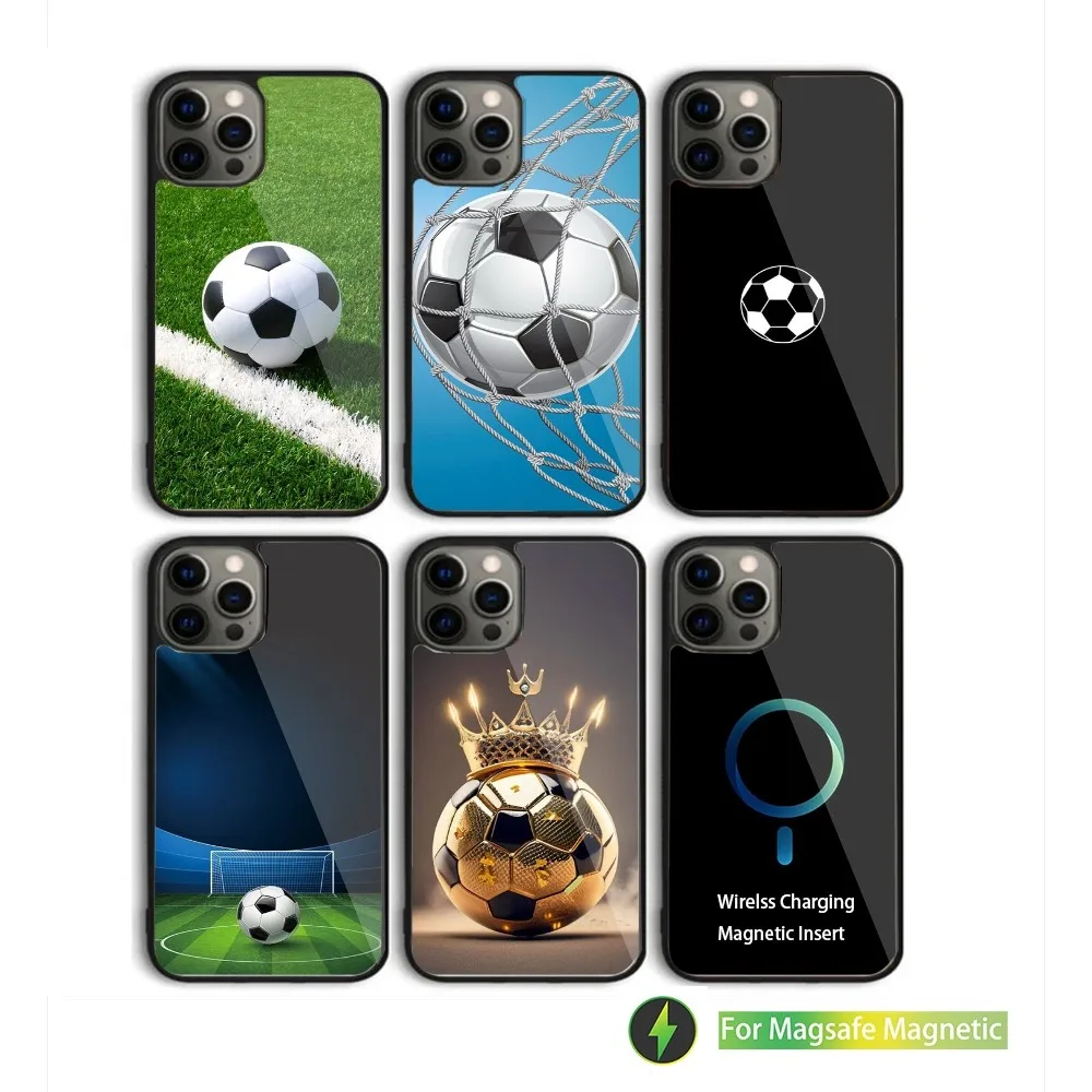 

Love Sport Football Phone Case For iPhone 16,15,14,13,12,11,Plus,Pro,Max Mini Magsafe Magnetic Wireless Charging