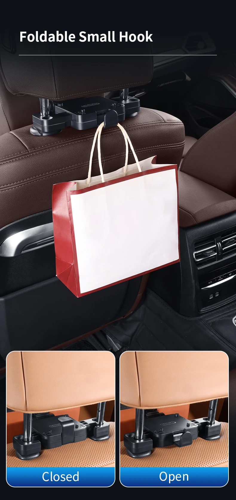 Verstellbares Auto-Nackenstützkissen 3-Punkt-Kopfstütze Mehrwinkel-Höhenverstellbare Autositz-Kopfstütze Auto-Innenausstattung – Detail 10