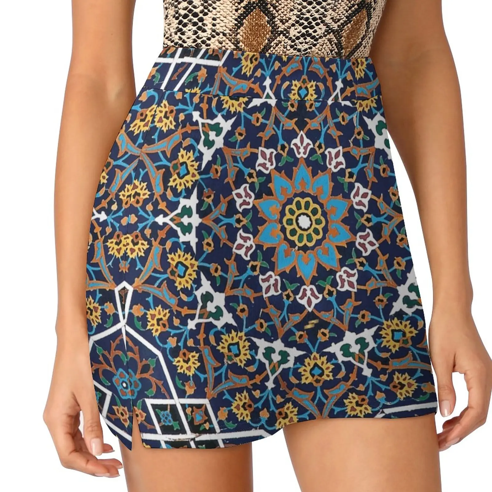 Desain Keramik Persia 10 Rok Mode Wanita Rok Celana 2022 Rok Mini Rok Pendek Kantor Seni Islam Keramik Iran