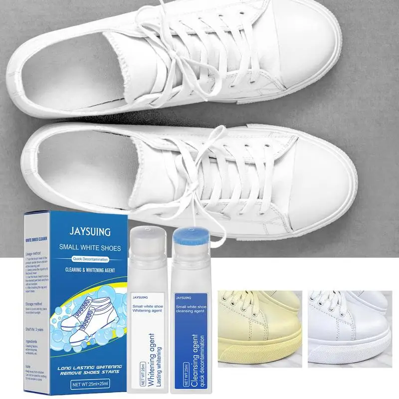 White Shoe Cleaning Kit Mousse Foam Whitening Cleansing Gel Water Repellents And Protector For Sneakers Trainer Leather Shoes