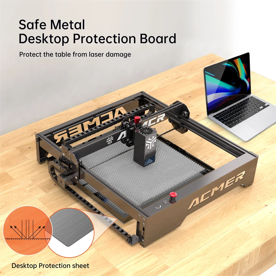 ACMER Honeycomb Bed Work Table Panel Universal Board with Heightening Pad Desktop Protection Heat Dissipation for Laser Engraver