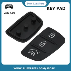 Rubber Pad Remote Key Shell For Hyundai I20 Ix35 Ix45 For Elantra For Tucson For Solaris For Santa Fe For Creta Car Accessories