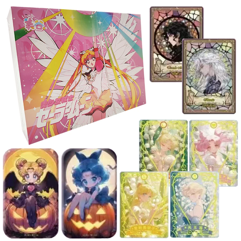

Sailor Moon Japanese Anime Collection Card Beautiful Magic Girl Creative Angel Style Series Card Toy for Child's Birthday Gifts