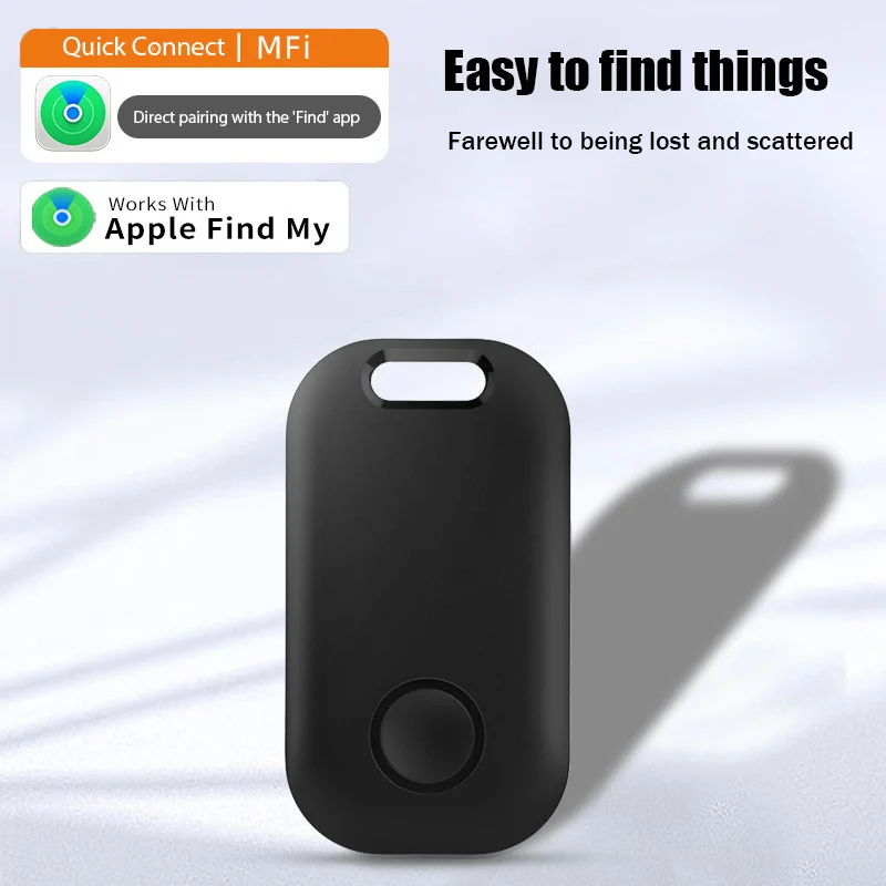 Smart Bluetooth GPS Tracker Works with Find My APP Anti Lose Reminder Device for Iphone Tag Replacement Locator MFI Rated