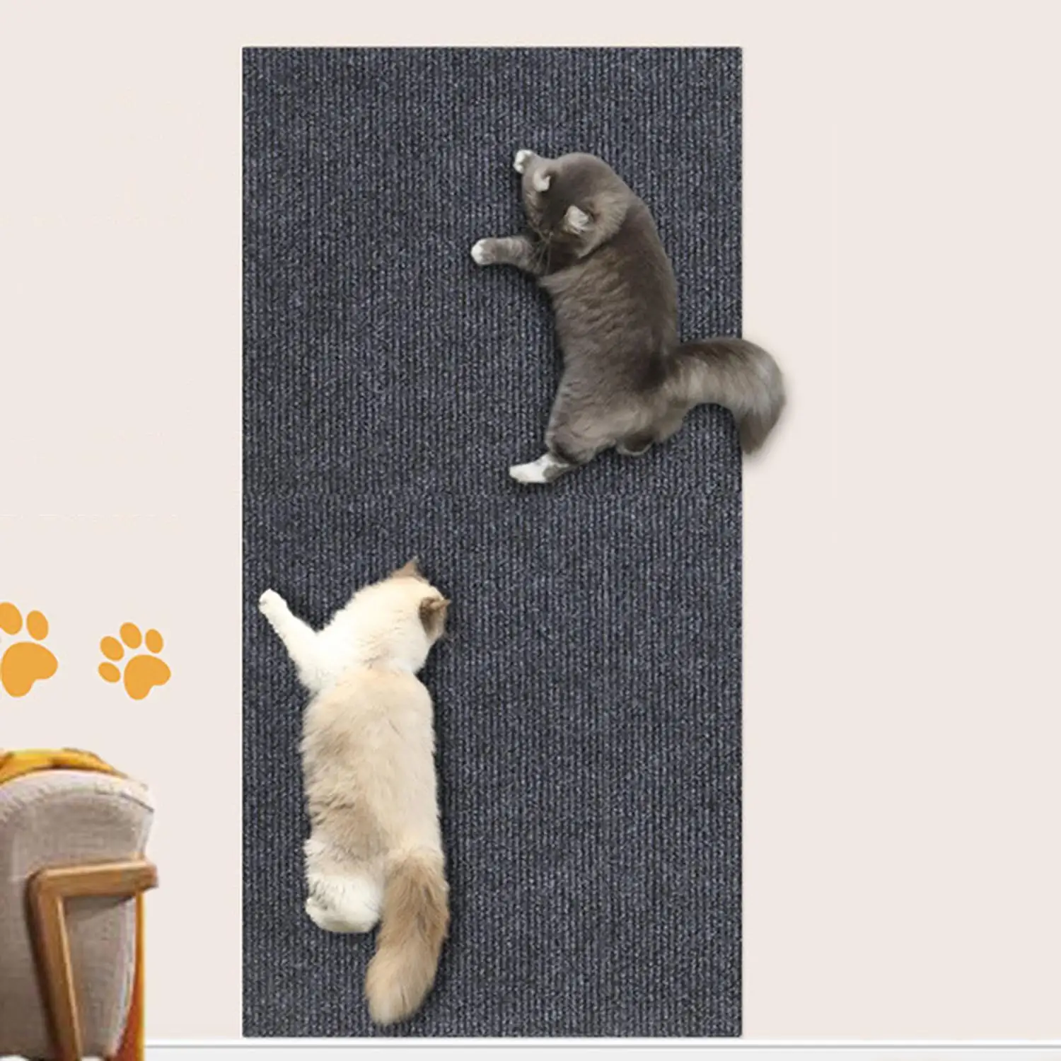 Ściana samoprzylepna Sofa przeciw zarysowaniom dla kota DIY koty ochrona przed zarysowaniami łapy ostrzał przycinany dywan koty drapak