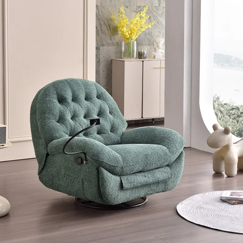 Popular Multifunctional Reclining Chair Single Sofa Electric Leisure Modern Swivel Recliner for Living Room Furniture