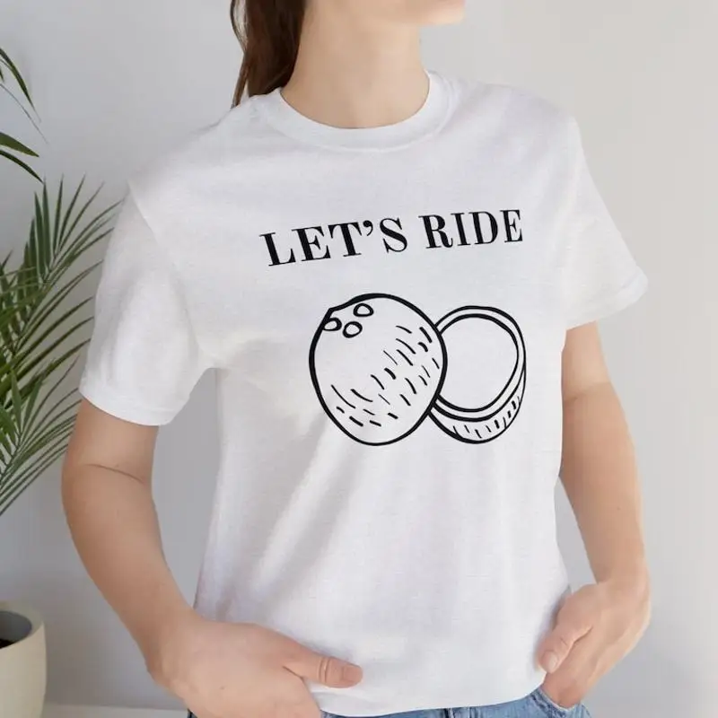 Let's Ride Coconut Horse Monty Python Holy Grail T-Shirt