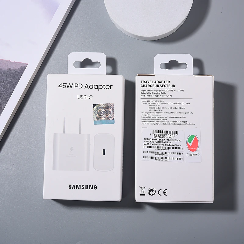 45W Original Samsung EU US UK Super Fast Charger 5A Usb C To Type C Cable For Galaxy Z Fold Flip 4 5 6 S25 S24 S23 Ultra S22 S21 - náhled 3