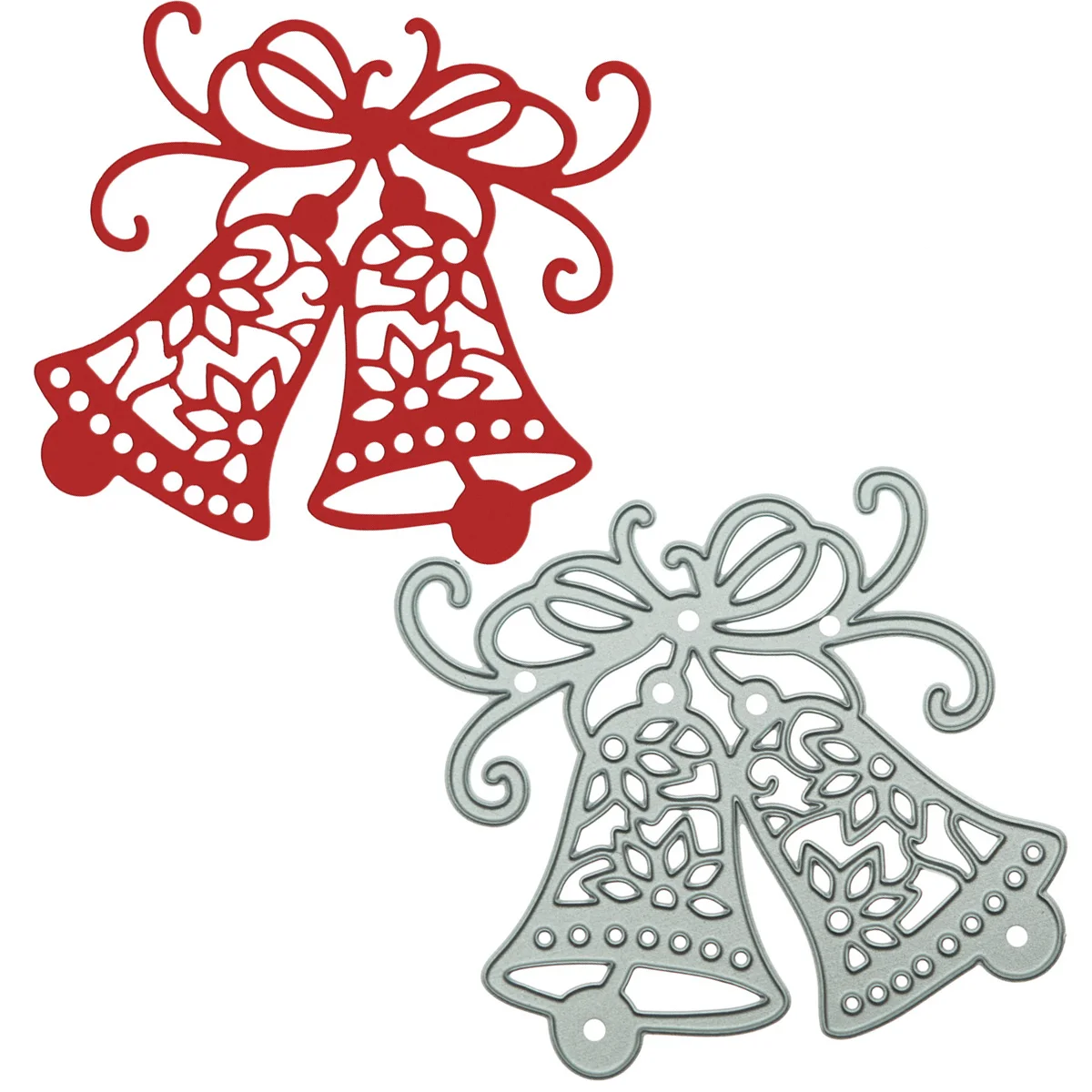 

Diy Christmas Jingle Bell Pattern Metal Cutting Die For Scrapbooking Greeting Card Clipart Craft Paper Decorating Cutter Stencil