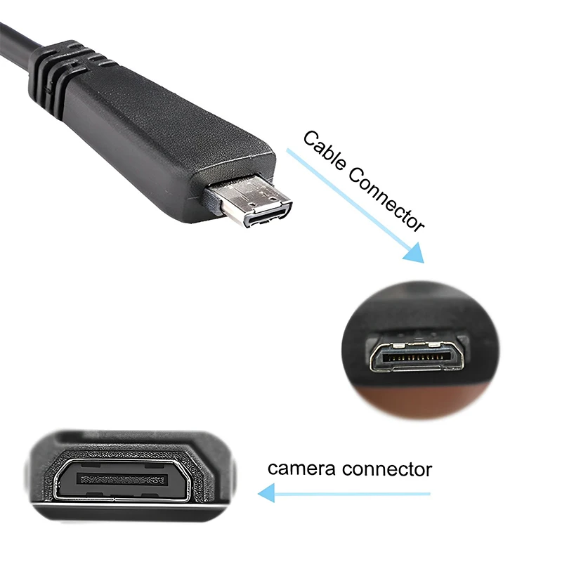 USB Cable/OTG Cab for Sony VMC-MD3 DSC-T99 T110 H70 TX5 TX7 TX9 TX10 TX100 WX5 WX7 WX9 WX10 W320 W350 W360 W380 W390 W560 W570