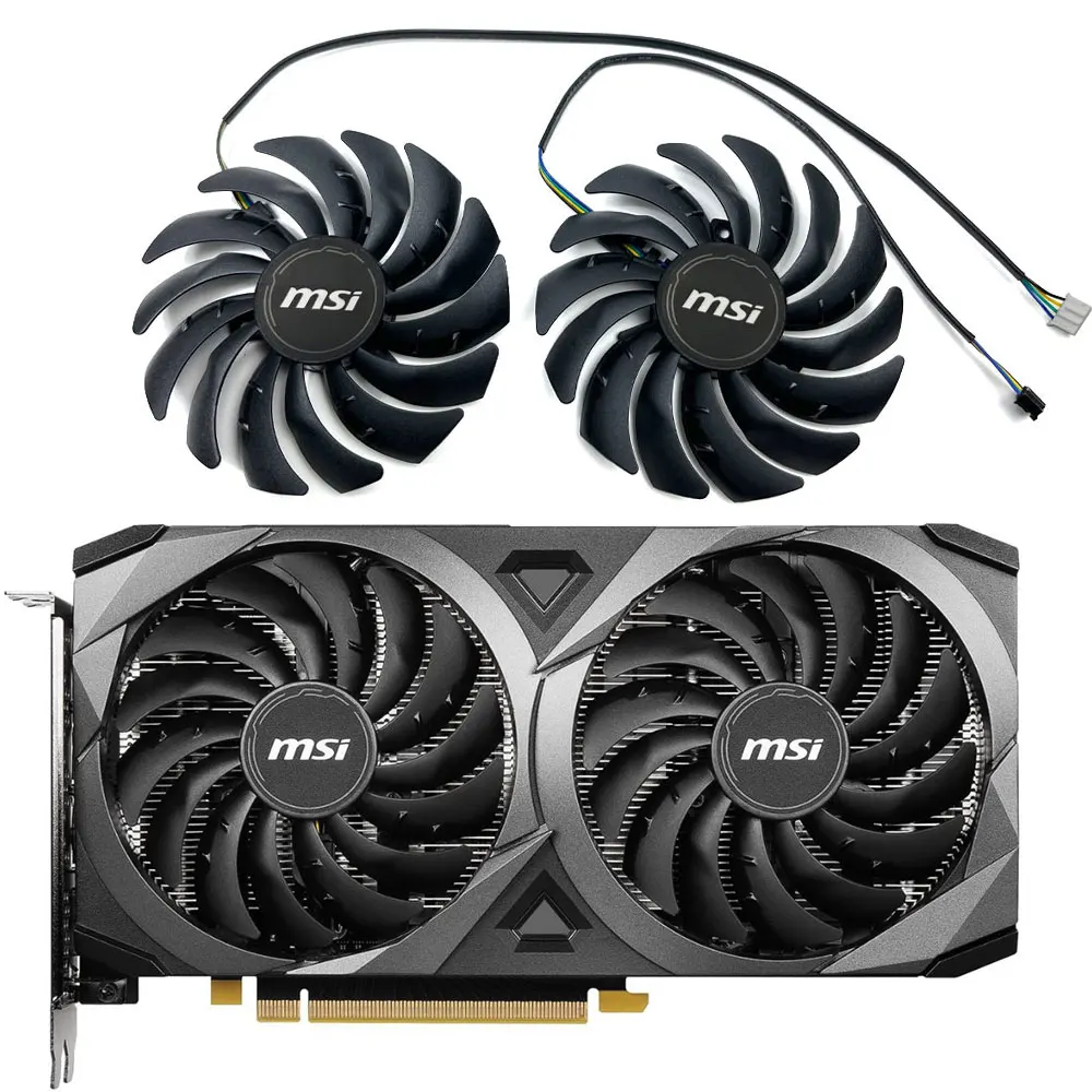 NOWY wentylator 95MM PLD10010B12HH RTX 3060 Ventus 2X GPU, do MSI Ventus GeForce RTX 3060、3060TI、3070 VENTUS 2X Wentylator chłodzący kartę graficzną