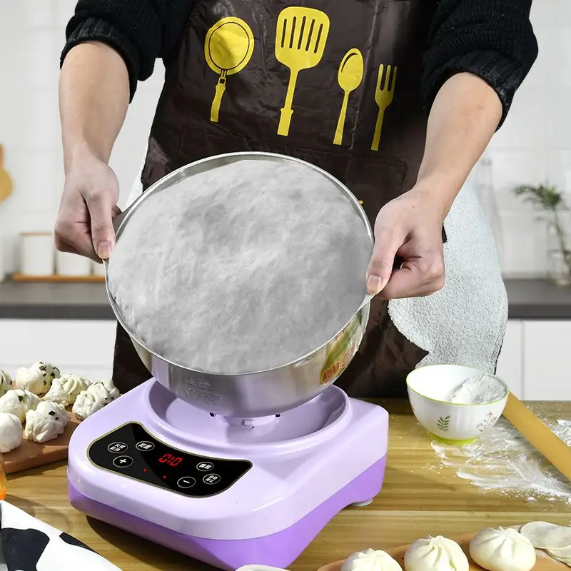 ماكينة طهي متعددة الوظائف منزلية 5L7L ماكينة خلط المعكرونة الصغيرة ماكينة خلط البيض الكهربائية المنزلية الأوتوماتيكية #4