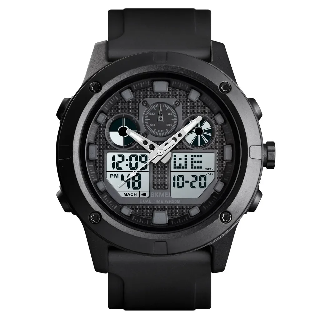 Sport Watches Men Women Digital Watch 2 Time Display Clock Waterproof Male Wristwatches Relogio Masculino Relojes Hombre